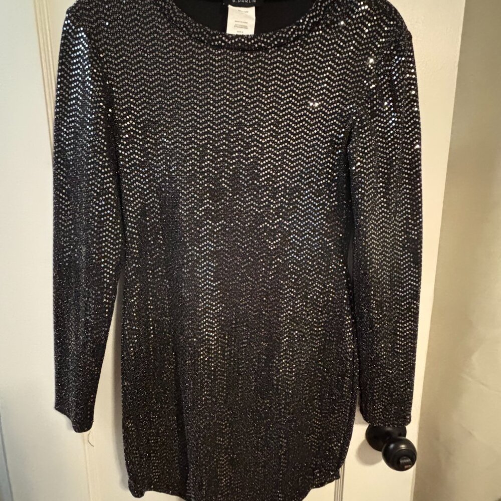 Sparkly Mini Dress (Black)